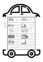anteprima - Materiale per pittura e bricolage - Flipbook per imparare i mezzi di trasporto in inglese - Pagina 2
