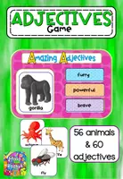 Vorschau - Unterrichtsreihen - Erstaunliche Adjektive-Spiel - Amazing Adjectives Game - Deckblatt