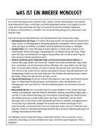 Vorschau - Merkblätter - Einen inneren Monolog verfassen (Theorie - Anleitung - Bausteine) - Seite 2