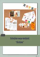Vorschau - Arbeitsblätter - Schülerwarentest Eistee - Deckblatt