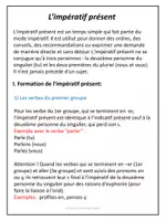 Aperçu - Préparation de séance / Séance complète - L'impératif présent - Explications et exercices corrigés / French Imperative - Page de couverture