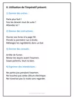 Aperçu - Préparation de séance / Séance complète - L'impératif présent - Explications et exercices corrigés / French Imperative - Page 2