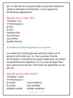 Aperçu - Préparation de séance / Séance complète - Le passé simple - Explications et exercices corrigés /Past simple French grammar - Page 1