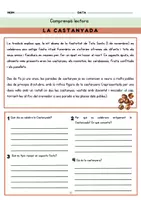 Vista previa - Hojas de trabajo - COMPRENSIONS LECTORES FESTES_CAT_EDUC_ART - página 1