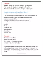 Aperçu - Préparation de séance / Séance complète - Le passé composé - Exercices corrigés / French passé composé notes and exercises - Page 1