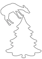 Vorschau - Mal- und Bastelvorlagen - Magische Winterwald Bastelvorlage - Fensterbild für die Weihnachts- und Winterzeit - Seite 3
