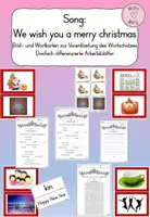 Vorschau - Arbeitsblätter - Song: We wish you a merry christmas - differenzierte ABs - Deckblatt