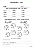 Aperçu - Feuilles d'exercices - The Simple Past Worksheet | Grammar | Tenses | Grammaire - Page 2