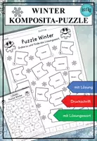 Vorschau - Arbeitsblätter - Wortschatz Winter Kompositapuzzle DaZ DaF A1 A2 - Deckblatt