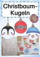 Vorschau - Mal- und Bastelvorlagen - Christbaumkugeln - Malvorlagen / Ausmalbilder - Deckblatt