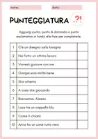 anteprima - Esercizi - Punteggiatura - Pagina di copertina