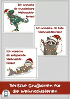 Vorschau - Bildkarten - Materialpaket Grußkarten Weihnachten - Deckblatt