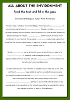 Vorschau - Arbeitsblätter - Environment Vocabulary List + Exercise + Don't say it / Explain it don't name it - Seite 3