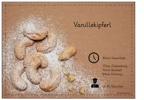 Vorschau - Arbeitsblätter - Rezept Vanillekipferl - Gesunde Ernährung - - Seite 2