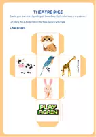 Vista previa - Tarjetas / Manipulativos - Theatre Dice for Kids - Story Time! - página 3
