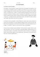 Vorschau - Arbeitsblätter - Texte Clichés Francais Allemands + AB + Set de Table / Vorurteile - Deckblatt