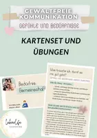 Vorschau - Arbeitsblätter - Bodenkarten Gefühle und Bedürfnisse Gewaltfreie Kommunikation GFK Sprache des Herzens - Deckblatt