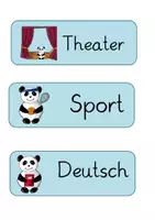 Vorschau - Poster - Stundenplanschilder Panda - Seite 2