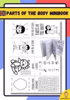 anteprima - Esercizi - Parts of the body minibook in Inglese - Pagina di copertina