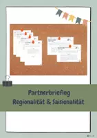 Vorschau - Arbeitsblätter - Regionalität und Saisionalität - Partnerbriefing - Deckblatt