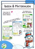 Vorschau - Arbeitsblätter - Lernwörterfaltblatt - Winter - Freebie - Seite 1
