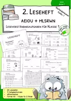 Vorschau - Arbeitsblätter - Lesen lernen mit Karibu 1 – Leseheft 2 für die 1. Klasse | Lesetraining & Leseförderung - Deckblatt