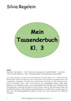 Vorschau - Unterrichtsreihen - Mein Tausenderbuch, Kl. 3 - Deckblatt