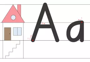 Vorschau - Aufgabenkarten - Buchstabenvorlage in Deutschschweizer Basisschrift - Seite 1