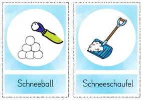 Vorschau - Fördermaterial/Inklusion - Winter Wortschatz Bildkarten DAZ - Seite 3