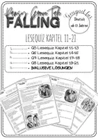 Vorschau - Arbeitsblätter - 2 Lesequiz Lektüre Pansy Grove Tale FALLING - Deckblatt