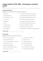 anteprima - Esercizi - Gregory Bateson (1904-1980) - antropologo e scienziato sociale - Pagina 1