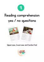 Vista previa - Hojas de trabajo - Reading comprehension yes/no questions bundle - Portada