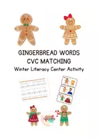 Vista previa - Hojas de trabajo - Gingerbread materials - Portada