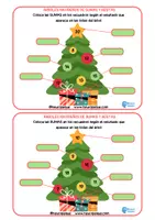 Vista previa - Tarjetas / Manipulativos - ÁRBOLES NAVIDEÑOS DE SUMAS Y RESTAS - página 1