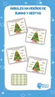 Vista previa - Tarjetas / Manipulativos - ÁRBOLES NAVIDEÑOS DE SUMAS Y RESTAS - Portada