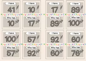 Vorschau - Spiele - Zweierset: I have, who has? Numbers 1 to 100 - Seite 3