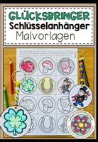Vorschau - Mal- und Bastelvorlagen - Glücksbringer - Schlüsselanhänger - Deckblatt
