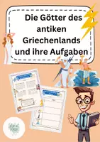 Vorschau - Arbeitsblätter - Die Götter des antiken Griechenlands - Deckblatt