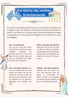 Vorschau - Arbeitsblätter - Die Götter des antiken Griechenlands - Seite 1