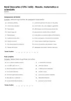 anteprima - Esercizi - René Descartes (1596-1650) - filosofo, matematico e scienziato - Pagina 1