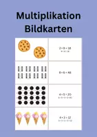 Vorschau - Bildkarten - Einführung Multiplikation Bildkarten - Deckblatt