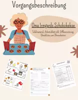 Vorschau - Arbeitsblätter - Rezept: Oma Irmgards Schokokekse (Vorgangsbeschreibung) - Deckblatt