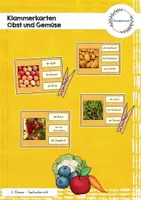 Vorschau - Quiz - Obst und Gemüse Klammerkarten - Deckblatt