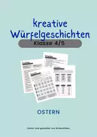 Vorschau - Arbeitsblätter - kreative Würfelgeschichten: Ostern - Deckblatt