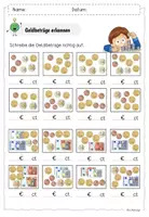 Vorschau - Arbeitsblätter - Geld / Euro und Cent / Arbeitsblatt - Deckblatt