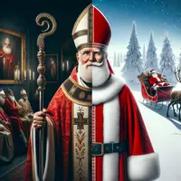 Vorschau - Arbeitsblätter - Nikolaus und Weihnachtsmann - Sind zwei Figuren!? - Deckblatt