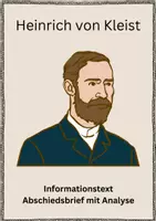 Vorschau - Arbeitsblätter - Heinrich von Kleist - Informationstext und Abschiedsbrief mit Analyse - Deckblatt