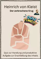 Vorschau - Arbeitsblätter - Heinrich von Kleist - Der zerbrochene Krug - Quiz zur Handlung und produktive Aufgabe zur Erschließung des Inhalts - Deckblatt