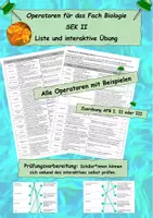 Vorschau - Merkblätter - Übersicht Operatorenliste für Biologie - Deckblatt