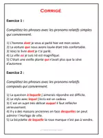 Aperçu - Préparation de séance / Séance complète - Pronoms relatifs - Explications et exercices corrigés / French Relative Pronouns - Page 3